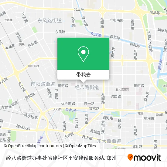 经八路街道办事处省建社区平安建设服务站地图