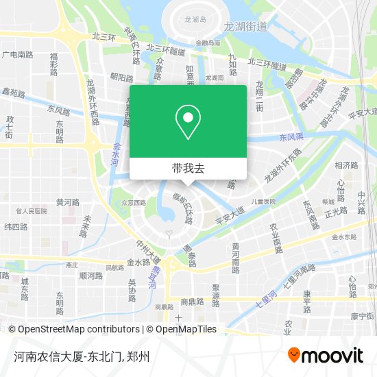 河南农信大厦-东北门地图
