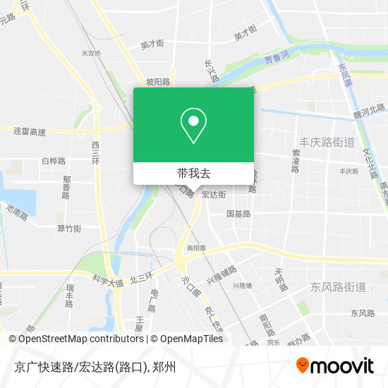 京广快速路/宏达路(路口)地图