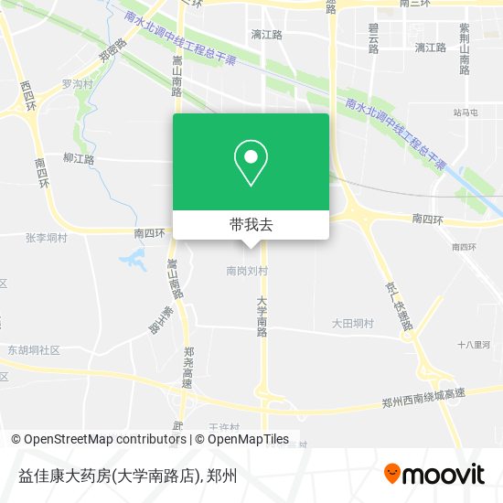 益佳康大药房(大学南路店)地图