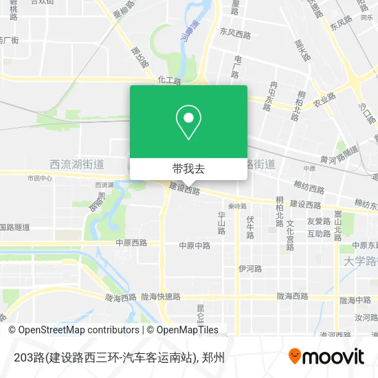 203路(建设路西三环-汽车客运南站)地图