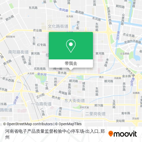 河南省电子产品质量监督检验中心停车场-出入口地图