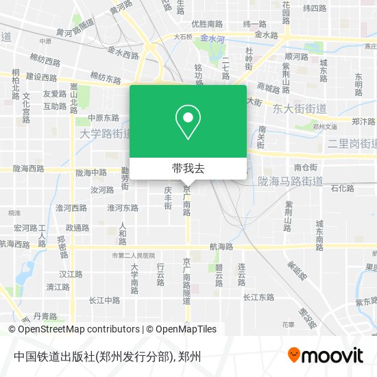 中国铁道出版社(郑州发行分部)地图