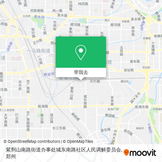 紫荆山南路街道办事处城东南路社区人民调解委员会地图