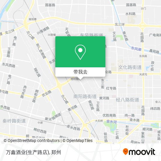 万鑫酒业(生产路店)地图