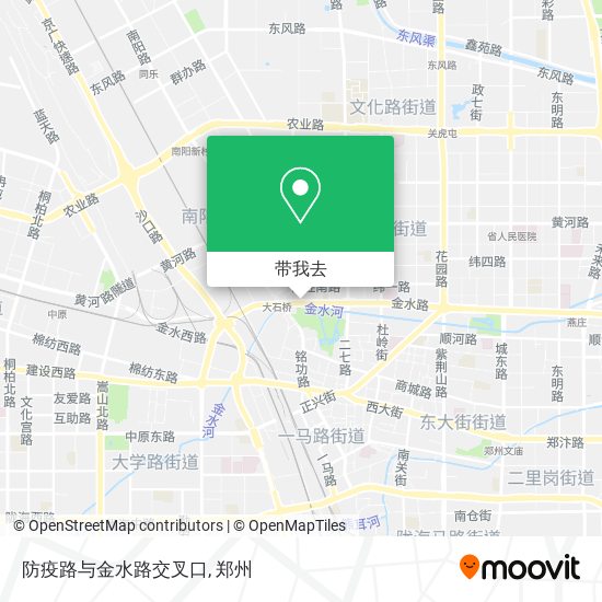 防疫路与金水路交叉口地图