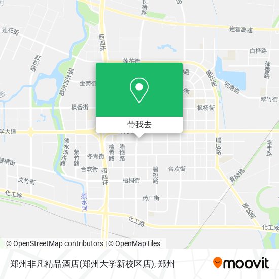 郑州非凡精品酒店(郑州大学新校区店)地图