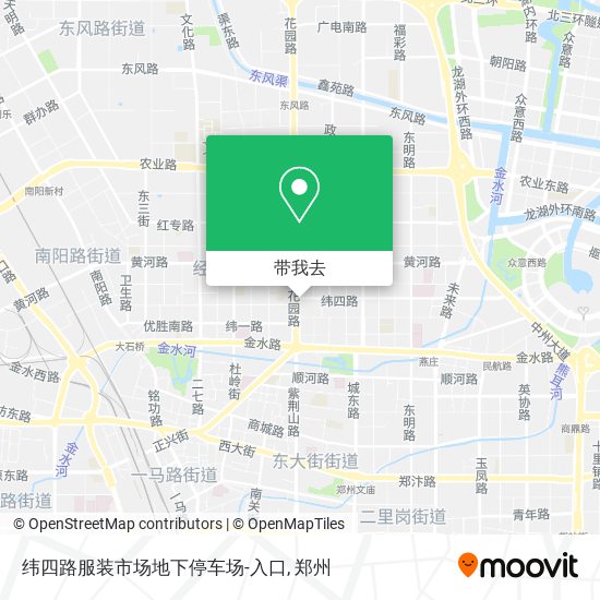 纬四路服装市场地下停车场-入口地图