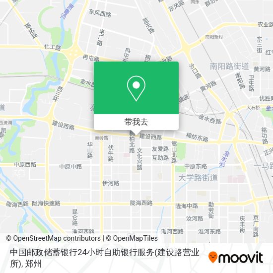 中国邮政储蓄银行24小时自助银行服务(建设路营业所)地图