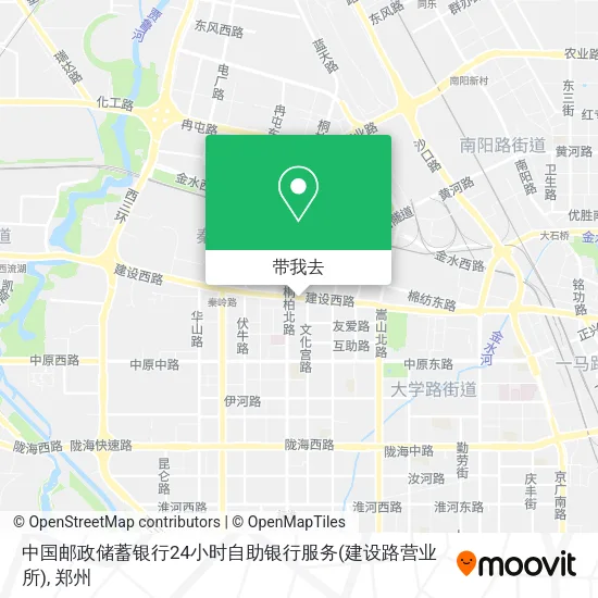 中国邮政储蓄银行24小时自助银行服务(建设路营业所)地图