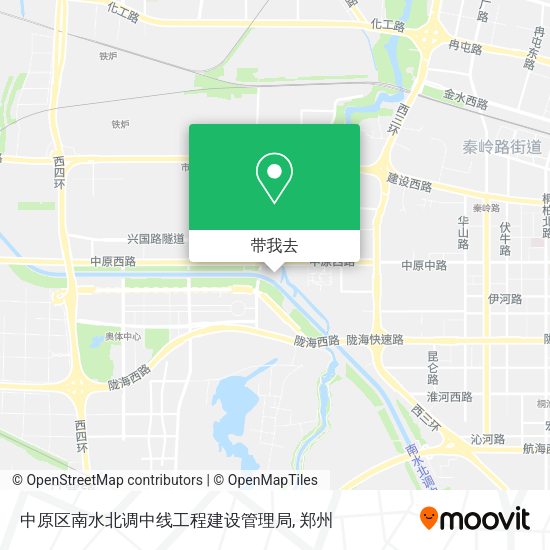 中原区南水北调中线工程建设管理局地图