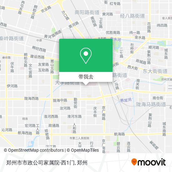 郑州市市政公司家属院-西1门地图