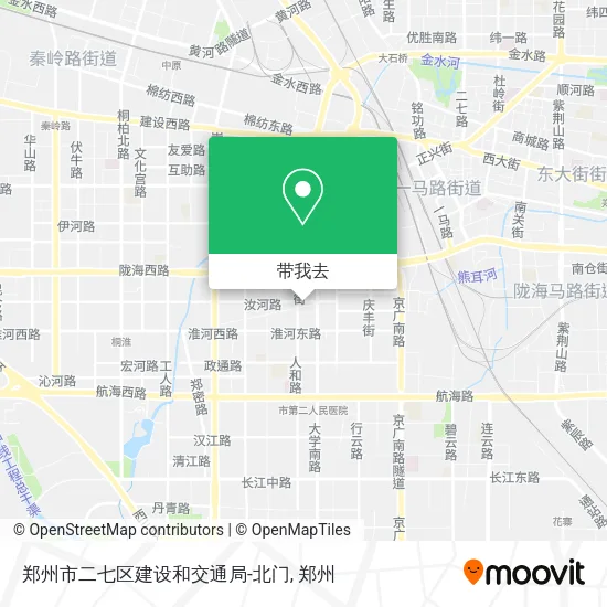 郑州市二七区建设和交通局-北门地图