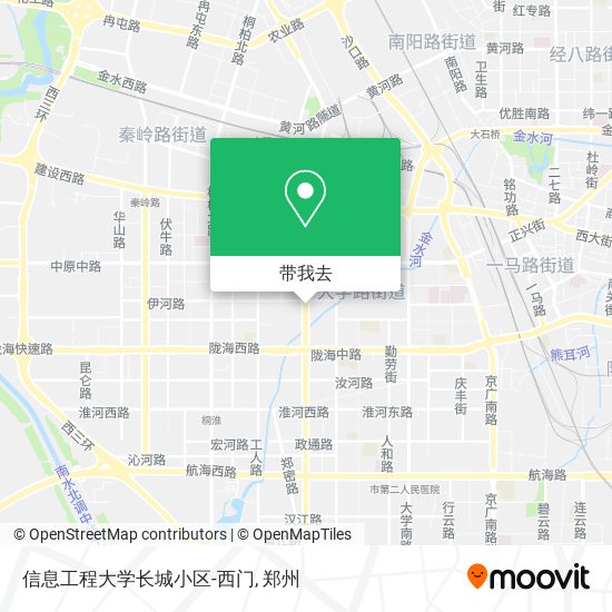 信息工程大学长城小区-西门地图