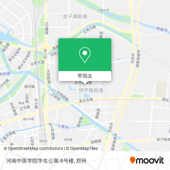 河南中医学院学生公寓-8号楼地图