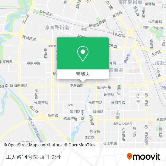 工人路14号院-西门地图