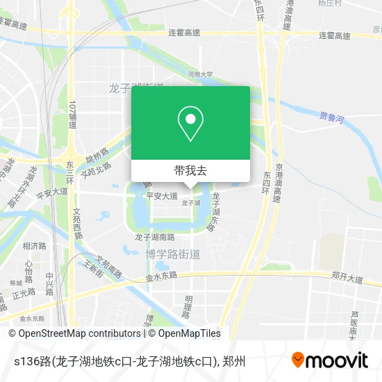 s136路(龙子湖地铁c口-龙子湖地铁c口)地图