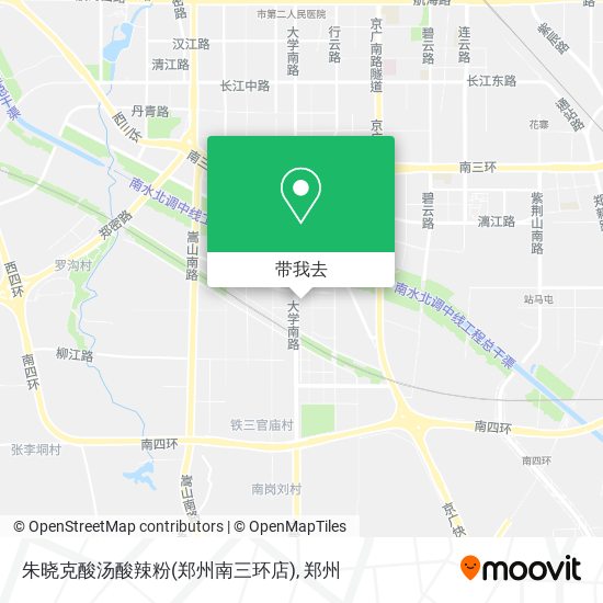 朱晓克酸汤酸辣粉(郑州南三环店)地图