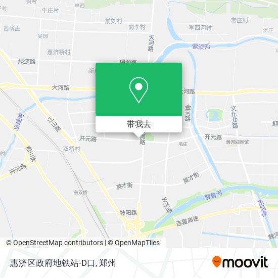 惠济区政府地铁站-D口地图