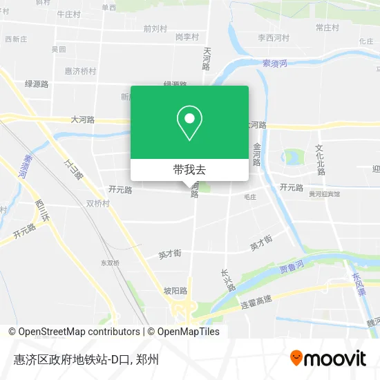 惠济区政府地铁站-D口地图