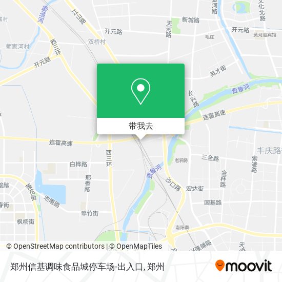 郑州信基调味食品城停车场-出入口地图