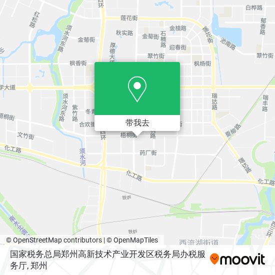 国家税务总局郑州高新技术产业开发区税务局办税服务厅地图