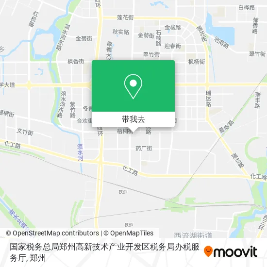 国家税务总局郑州高新技术产业开发区税务局办税服务厅地图