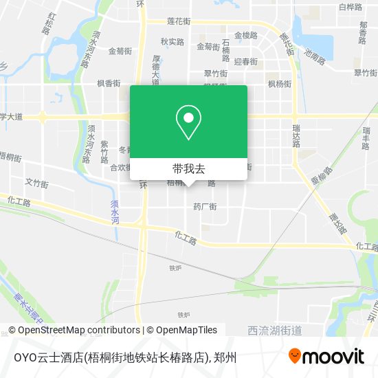 OYO云士酒店(梧桐街地铁站长椿路店)地图