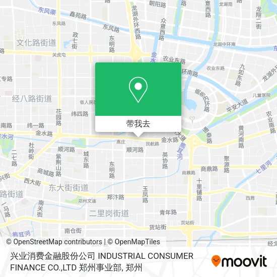 兴业消费金融股份公司 INDUSTRIAL CONSUMER FINANCE CO.,LTD 郑州事业部地图