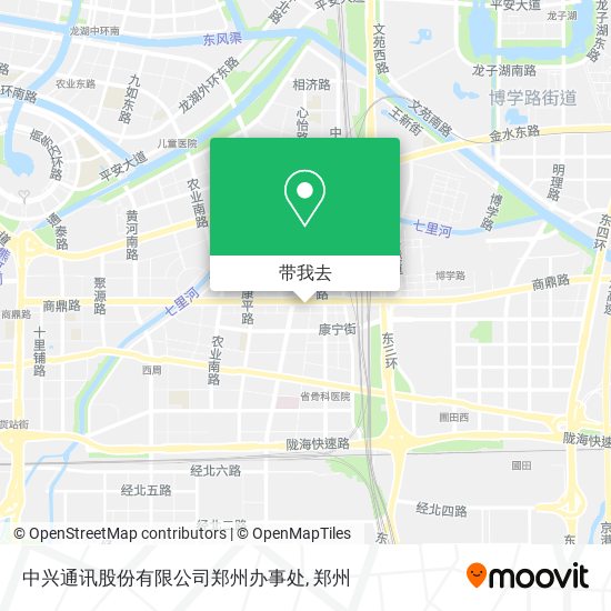 中兴通讯股份有限公司郑州办事处地图
