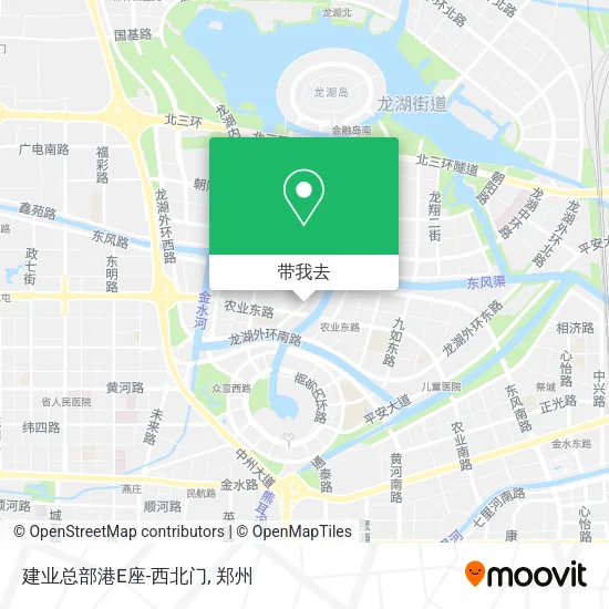 建业总部港E座-西北门地图