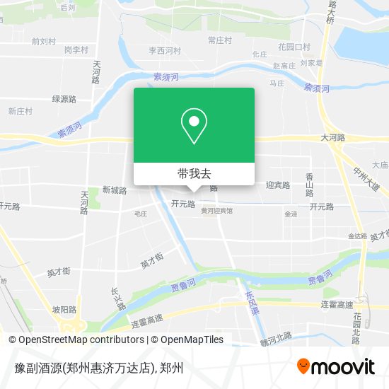 豫副酒源(郑州惠济万达店)地图
