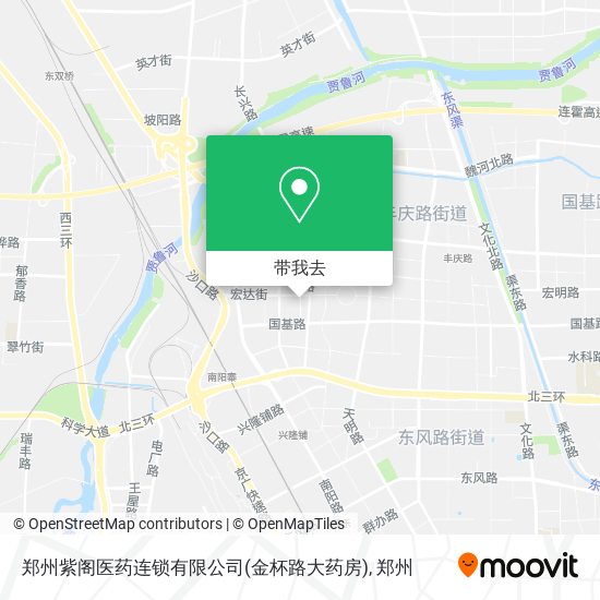 郑州紫阁医药连锁有限公司(金杯路大药房)地图