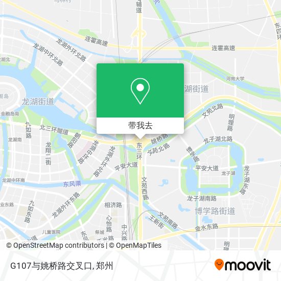 G107与姚桥路交叉口地图