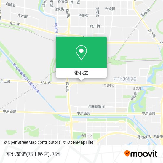 东北菜馆(郑上路店)地图