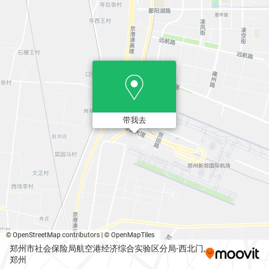 郑州市社会保险局航空港经济综合实验区分局-西北门地图