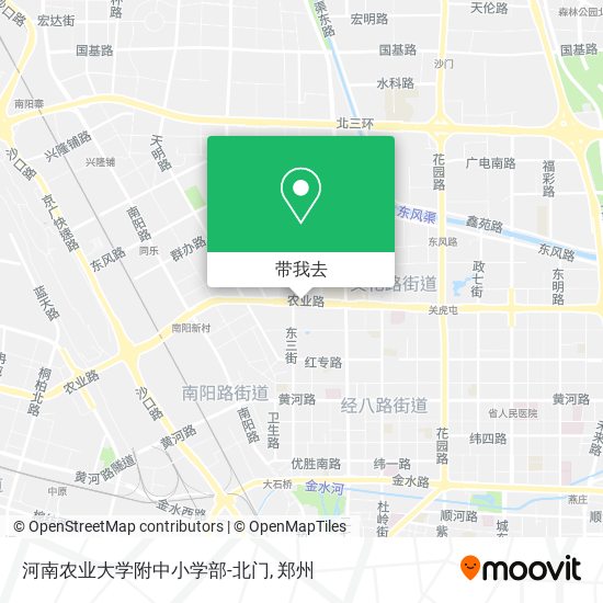 河南农业大学附中小学部-北门地图