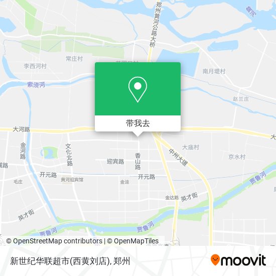 新世纪华联超市(西黄刘店)地图