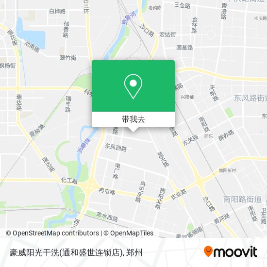 豪威阳光干洗(通和盛世连锁店)地图