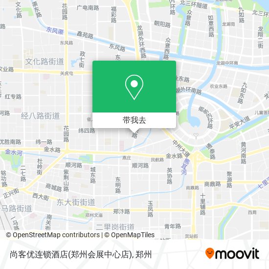 尚客优连锁酒店(郑州会展中心店)地图