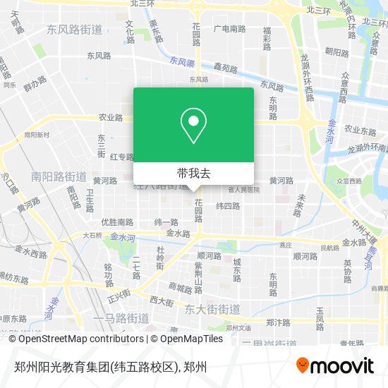 郑州阳光教育集团(纬五路校区)地图