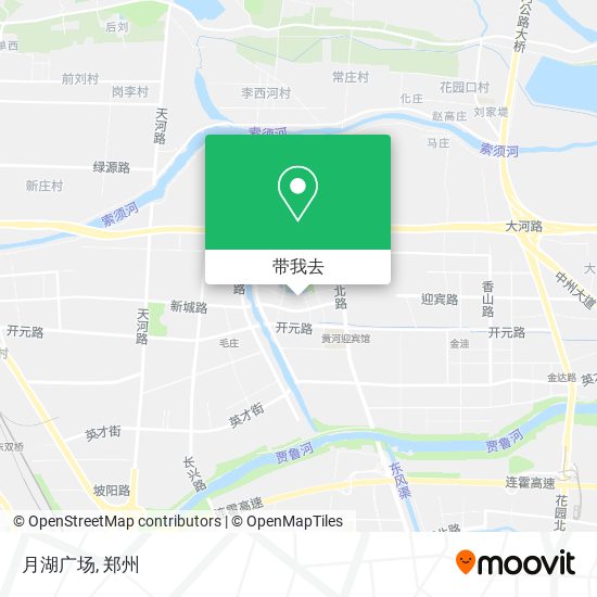 月湖广场地图
