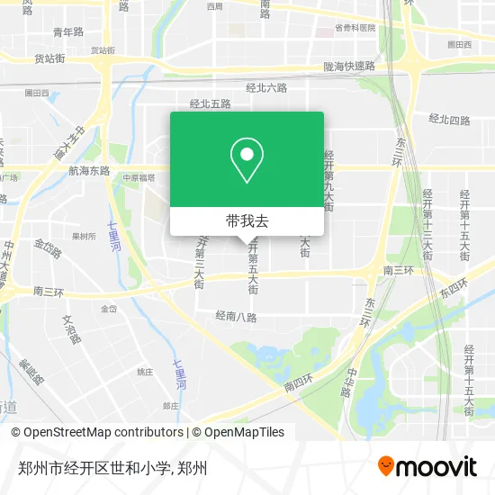 郑州市经开区世和小学地图