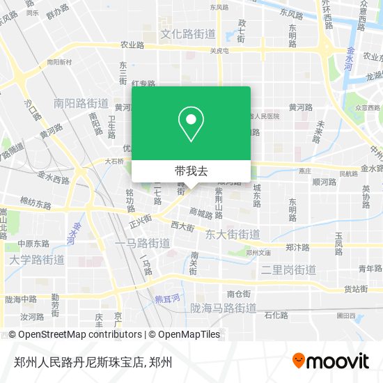 郑州人民路丹尼斯珠宝店地图