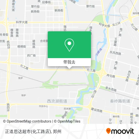 正道思达超市(化工路店)地图