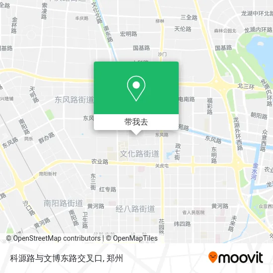 科源路与文博东路交叉口地图