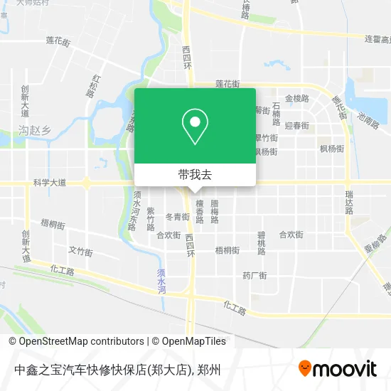 中鑫之宝汽车快修快保店(郑大店)地图