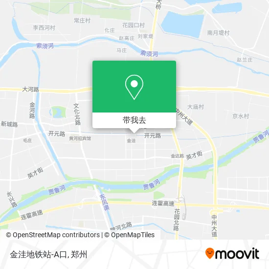 金洼地铁站-A口地图