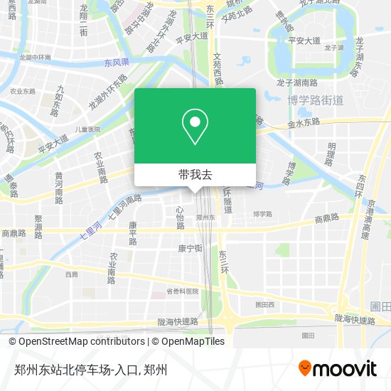 郑州东站北停车场-入口地图