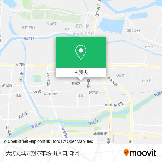 大河龙城五期停车场-出入口地图